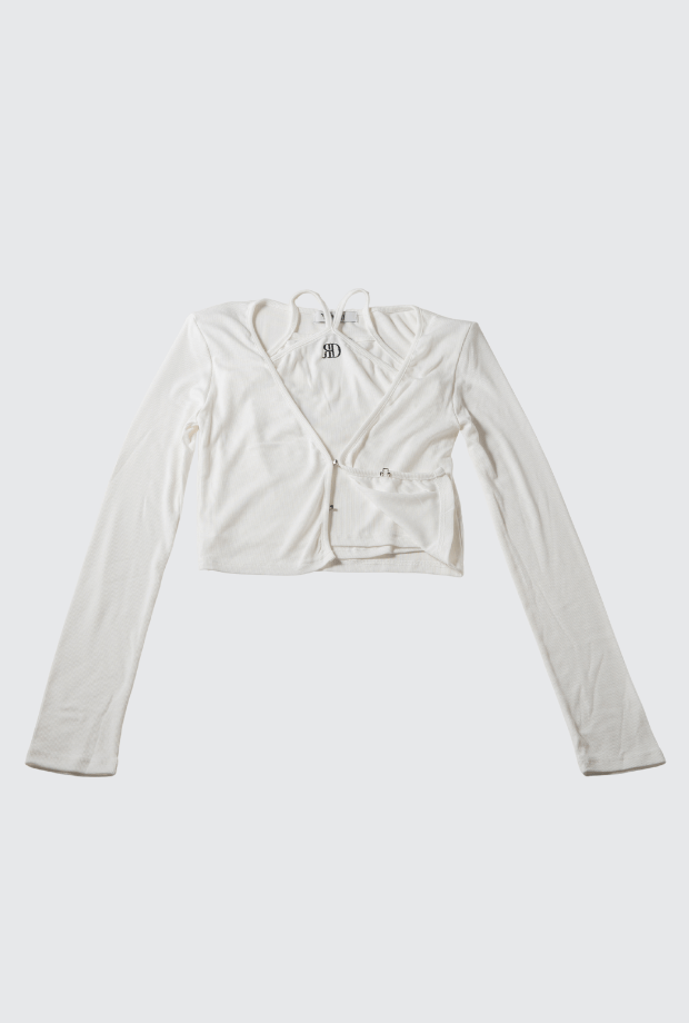 標誌繞頸式背心 + 薄長袖外搭 SET_PARREV250709