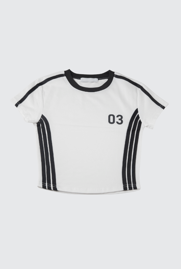 數字拼色 T 恤_PARREV250707