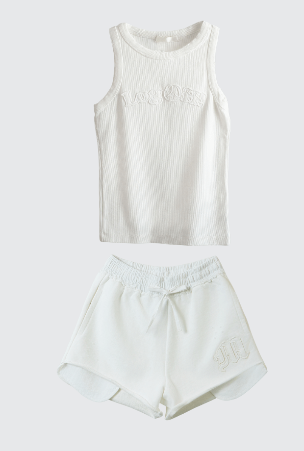 LOGOFF 圓領無袖背心 + M拼布棉褲_PARMOR250701_PARMOR250702