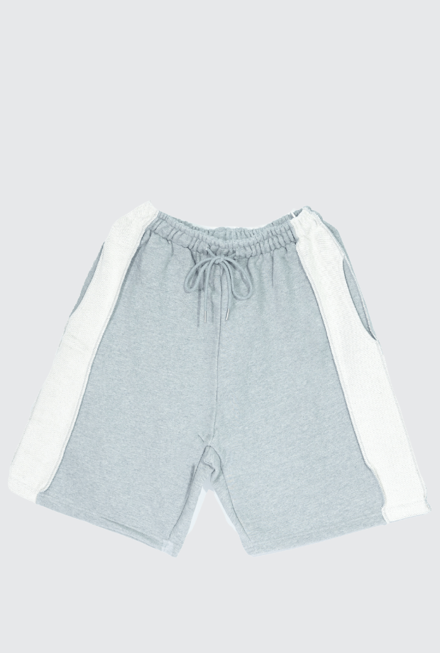 寬版條紋短褲（厚磅毛圈布）＿PARCOV250705