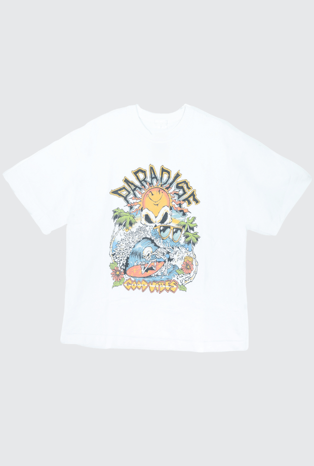 Paradise數位印花寬版 T 恤_PARCOV250702