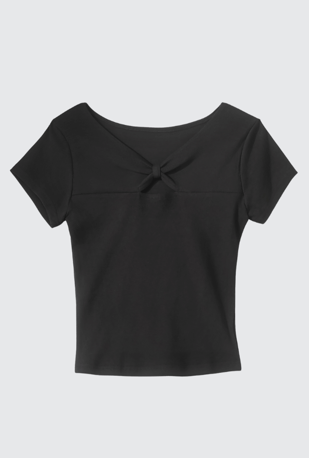 開環鏤空 T 恤_PARMOD250709