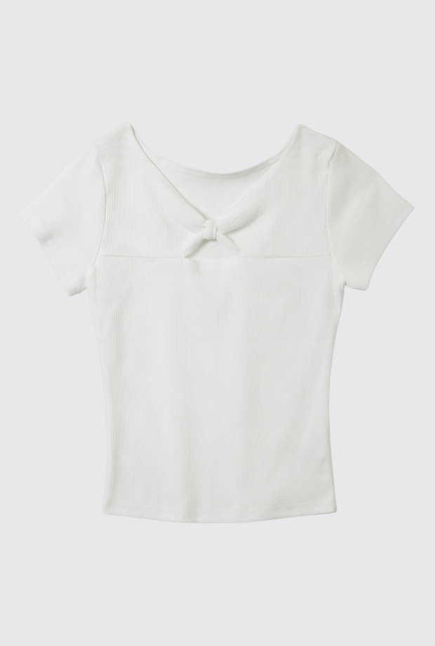 開環鏤空 T 恤_PARMOD250708